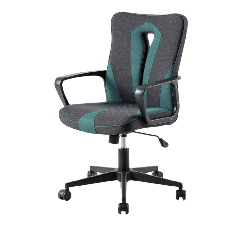 Fauteuil de bureau ergonomique avec accoudoirs et roulettes